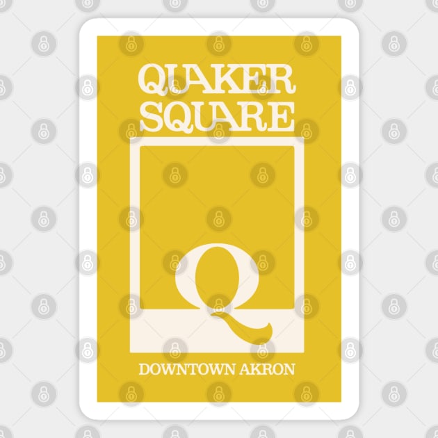 Quaker Square Akron Ohio Magnet by Turboglyde